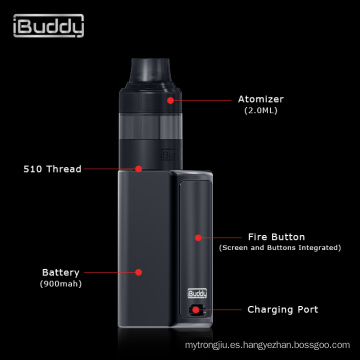 iBuddy Nano C 900mAh kits de inicio de mod de cigarrillo vaporizador